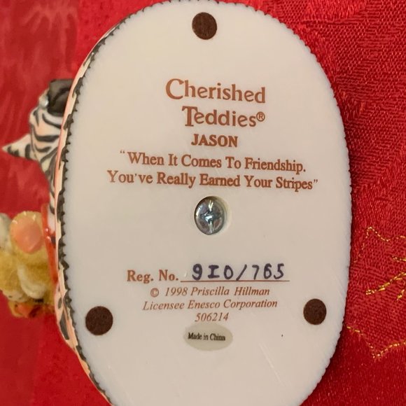 Cherished Teddies - Jason - When It Comes To Friendship You’ve  Earned Stripes - Picture 7 of 9